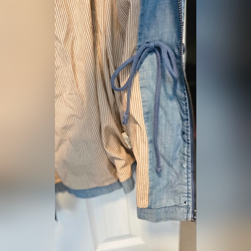 Anthropologie Marrakech Chambray Anorak Utility Jacket. Size Small - Picture 11 of 14